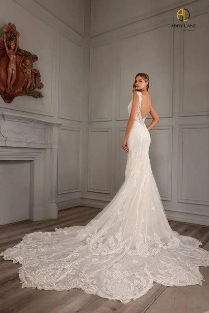 Abby Lane 97159 Wedding Dress size 6 Ivory Champagne Abby Lane 97159 Wedding Dress size 6 Ivory Champagne