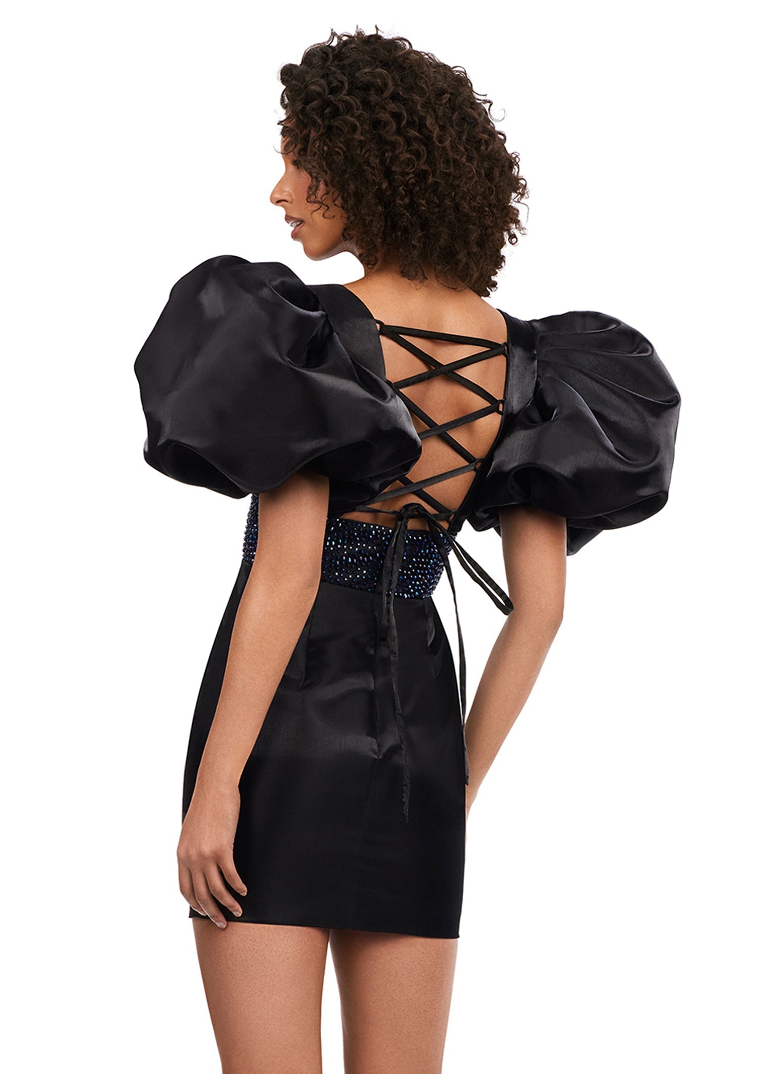 black dress with short puff sleeves Women Dresses for Special Occasions Birthday Party Dress for Junior Teen Girl Dance Black XS at Amazon Women's Clothing store
