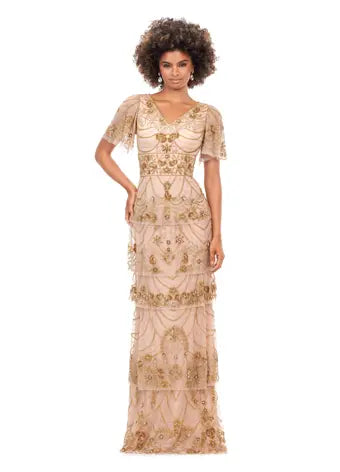 Ashley Lauren 11235 Evening Gown Gold/Rose Gold 16 / Gold/Rose Gold Ashley Lauren 11235 Evening Gown Gold/Rose Gold 16 / Gold/Rose Gold