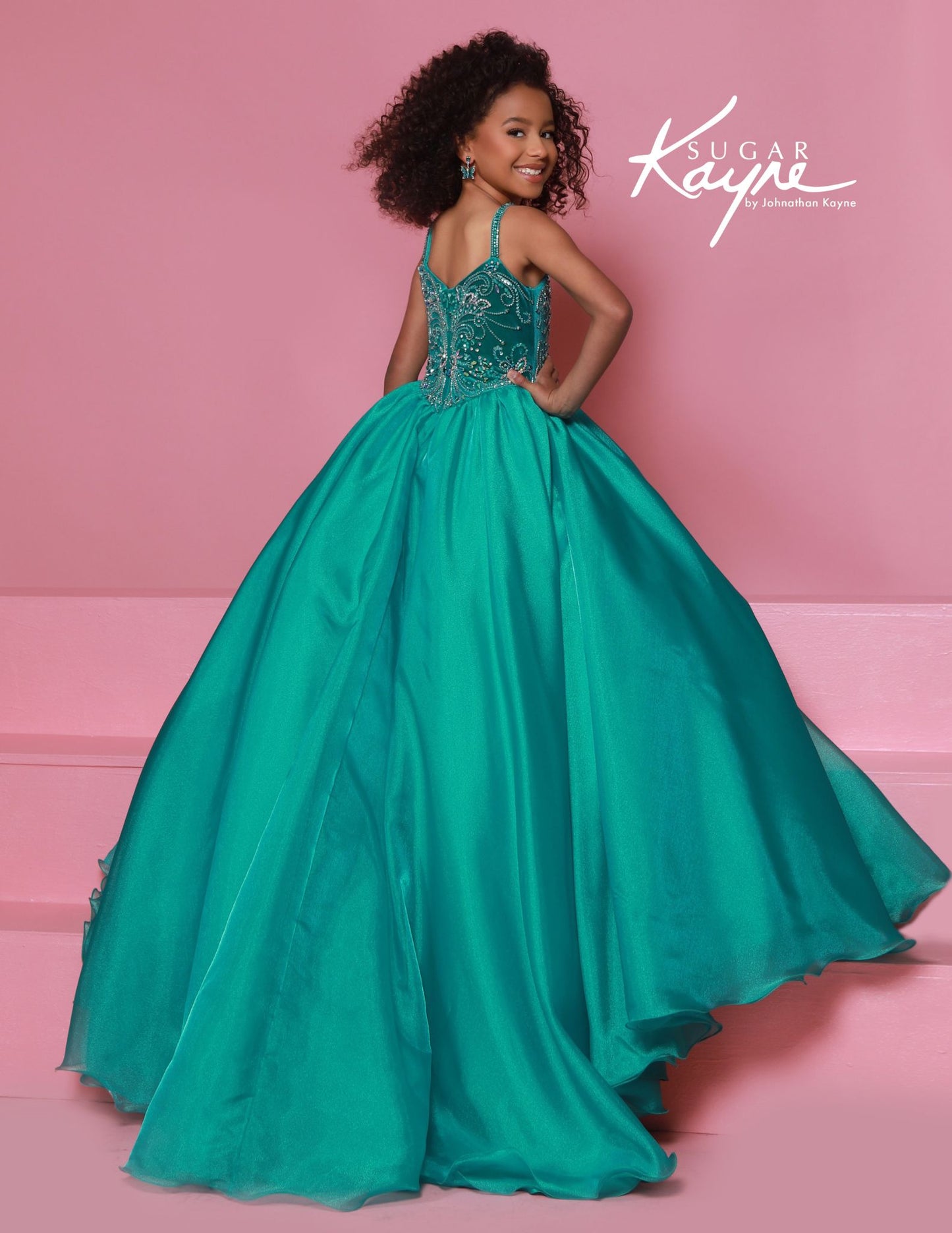 Sugar Kayne C389 Off the Shoulder Girls and Preteens Pageant Dress Straight Neckline Organza Long Ballgown.

Dazzle the judges in this breathtaking Sugar Kayne C389 pageant gown. The elegant off-the-shoulder design with straight neckline creates a sophisticated silhouette, while the luxurious organza fabric flows into a stunning long ballgown that catches the light with every movement. Perfect for making an unforgettable entrance and commanding attention on stage.

Colors&nbsp; Royal, Teal, White

Sizes&nbs