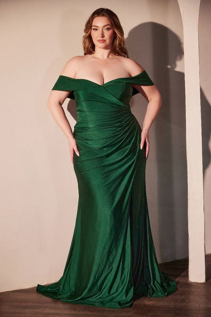 Ladivine CD790C Off the Shoulder Stretch Spandex Evening Gown