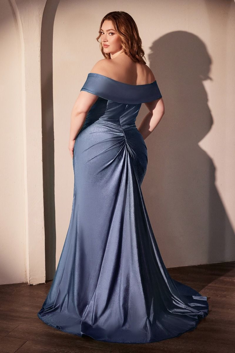 Ladivine CD790C Off the Shoulder Stretch Spandex Evening Gown