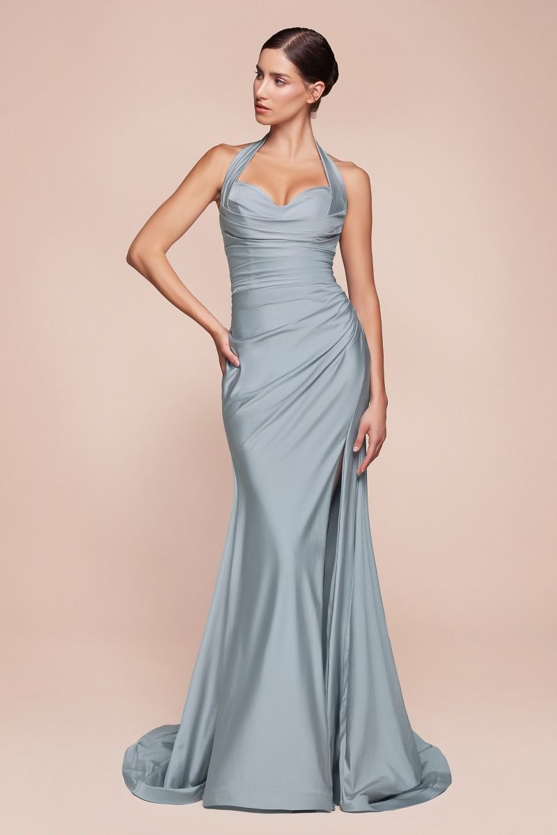 Ladivine CD796 stretch satin dress