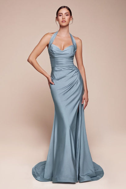 Ladivine CD796 stretch satin dress