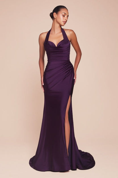 Ladivine CD796 stretch satin dress