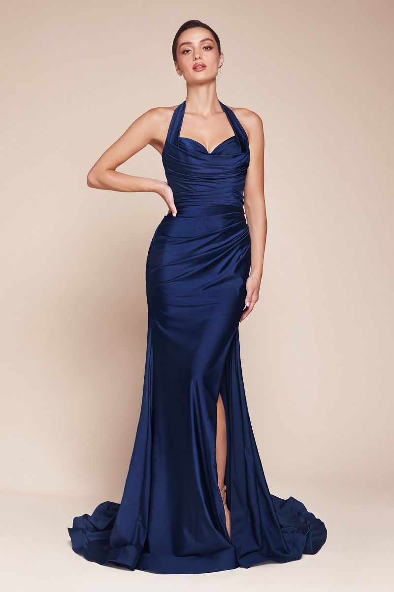 Ladivine CD796 stretch satin dress