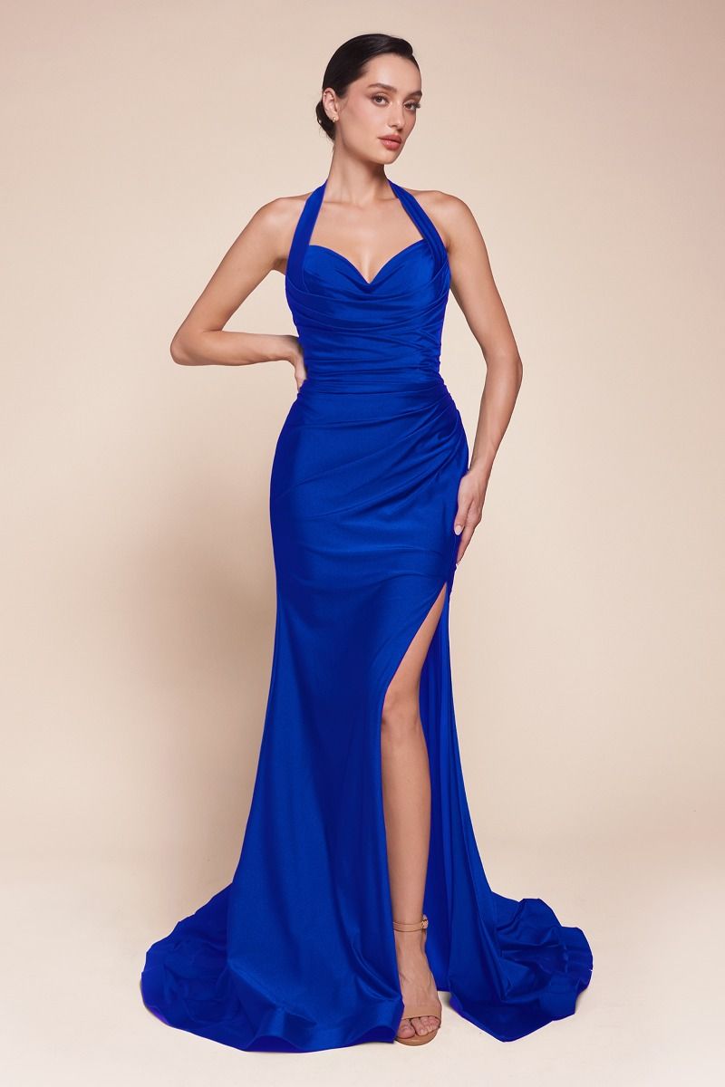 Ladivine CD796 stretch satin dress