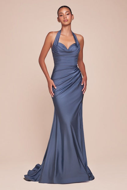 Ladivine CD796 stretch satin dress