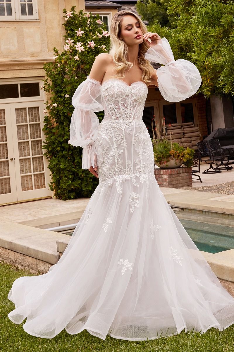 couture mermaid wedding dress Long Sleeve Mermaid Wedding Dress by Mary's Bridal MB4132