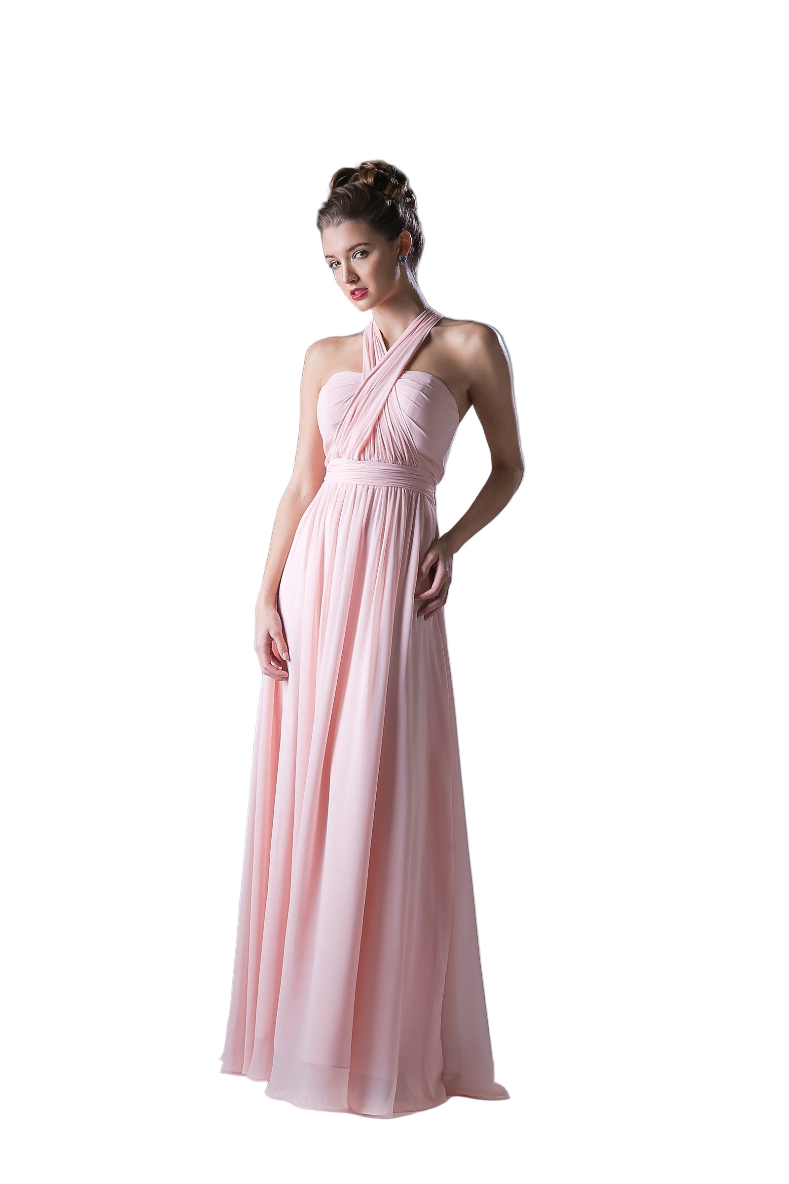 Ladivine CF055 Size 4 Burgundy Convertible Dress Bridesmaid Bridal Party Gown Chiffon Ladivine CF055 Size 4 Burgundy Convertible Dress Bridesmaid Bridal Party Gown Chiffon
