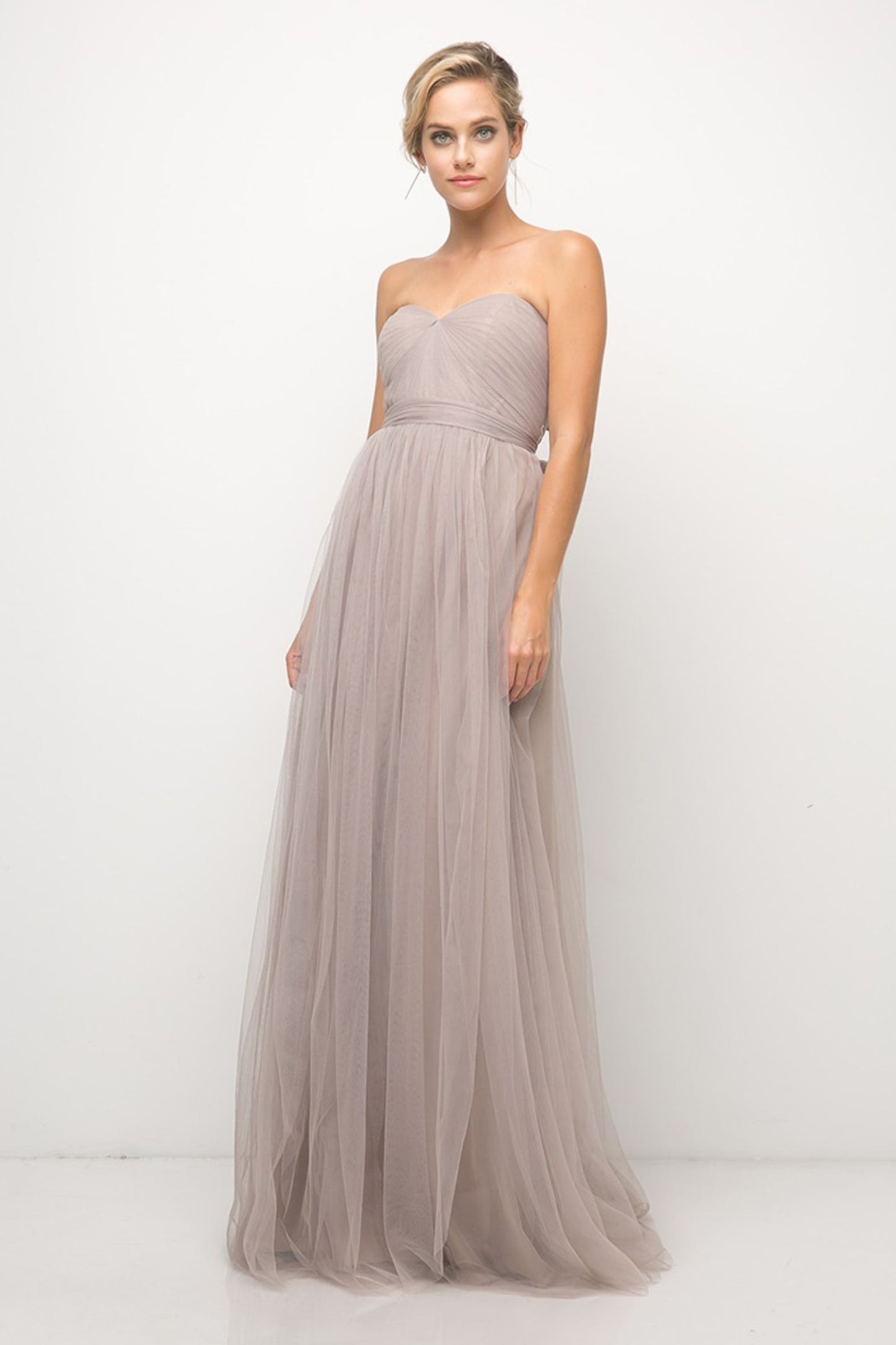 Ladivine ET322 Size 10 Eucalyptus Long Bridesmaid Dress Formal convertible Gown Bridal Party