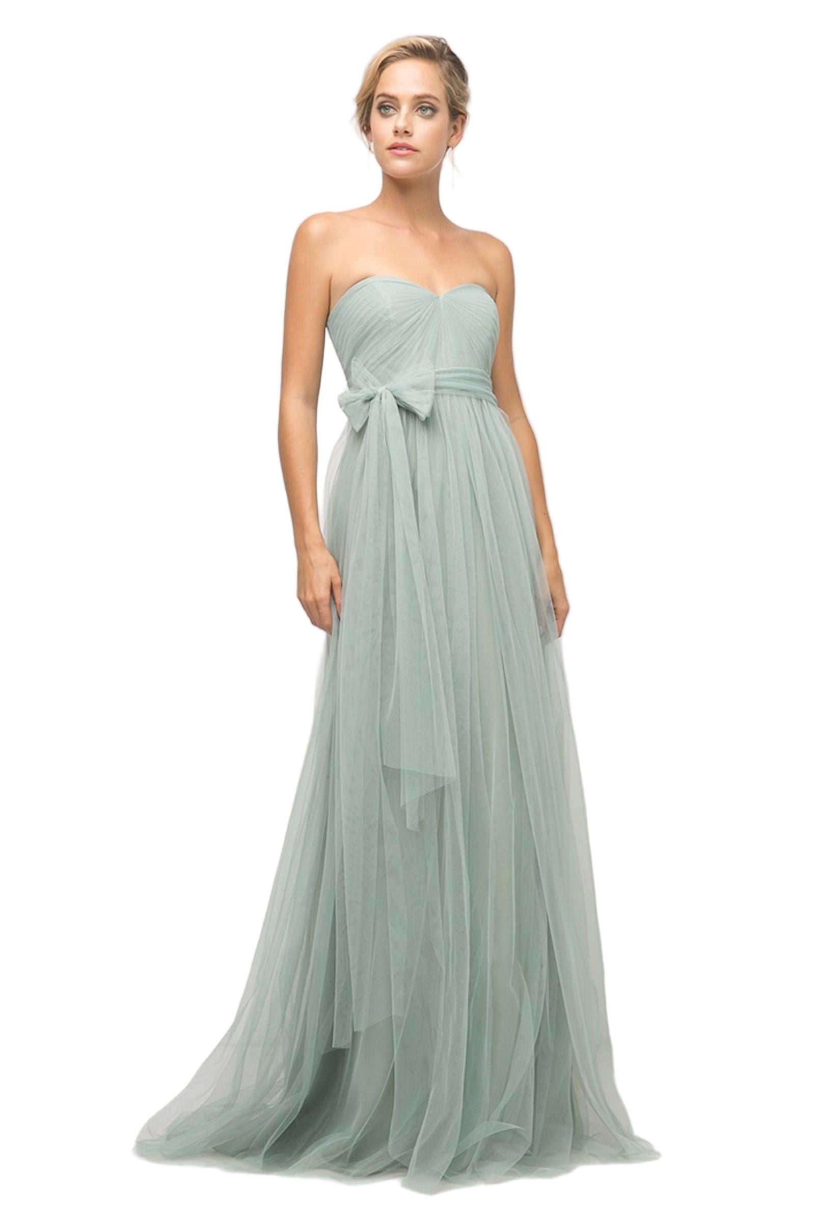 The Ladivine ET322 in size 10 features a long eucalyptus gown designed for formal bridal parties. Its standout convertible sash allows multiple neckline and style options, providing flexibility to achieve different elegant looks from a single dress. This versatility ensures a tailored fit and cohesive appearance, ideal for bridesmaids seeking both sophistication and customizable style on the big day.

Size: 10&nbsp;

Color: Eucalyptus