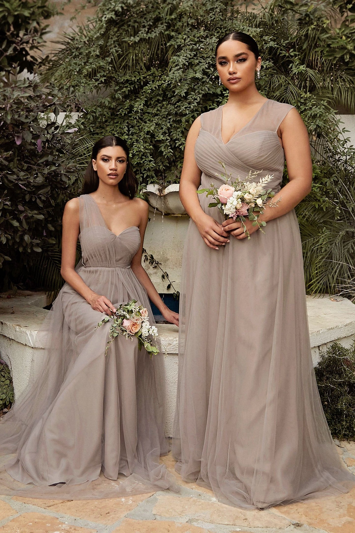 Ladivine ET322 Size 10 Eucalyptus Long Bridesmaid Dress Formal convertible Gown Bridal Party