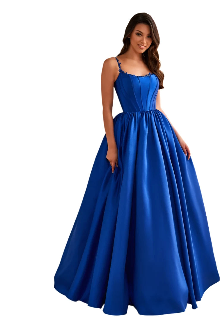 Ellie Wilde EW36221 Size 24 Teal Prom Dress Plus Sized Long Corset A Line Scoop Ballgown Formal
