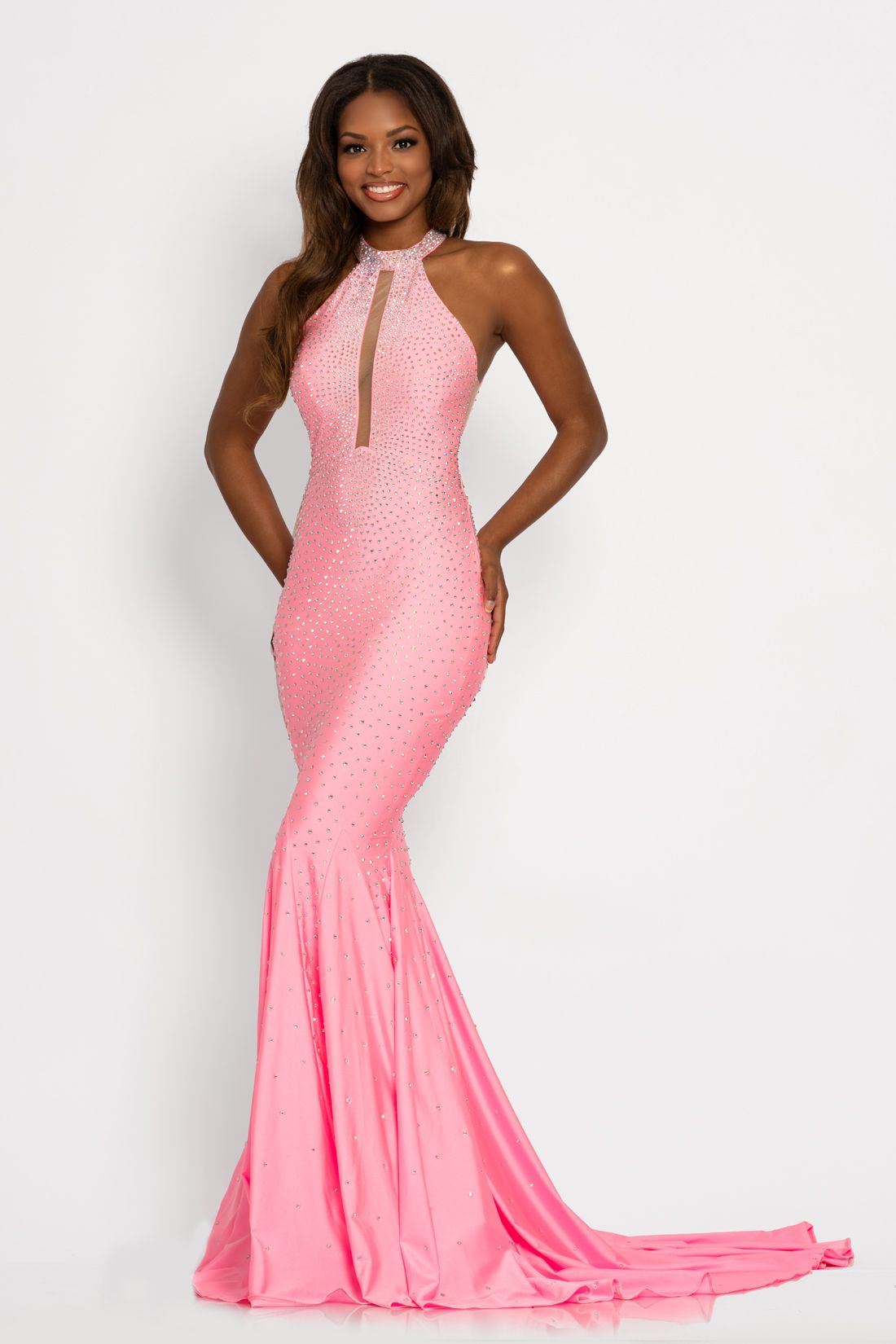 Johnathan Kayne 2037 Prom Dress - 00 / Flamingo - 19