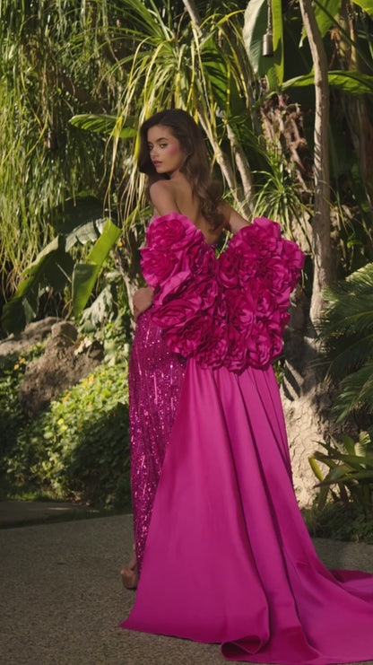 ASHLEYlauren Style 12040 is a dramatic, couture-inspired satin cape featuring an opulent ruffled floral neckline and an elegant sweeping train. This cape is perfect to add to any ASHLEYlauren dress. Designed to elevate photoshoots, pageants, and special-event entrances, this statement piece adds instant glamour and breathtaking movement. A showstopping layer that transforms any look.

Available in Taupe, Mauve, Black, Blush, Fuchsia, Ivory, Lilac, Navy, Red
Ideal for Photoshoots, pageants, stage entrances, 