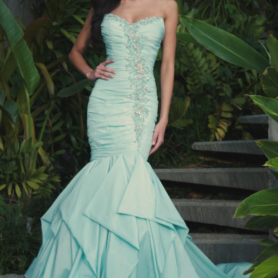 Ashley Lauren Pageant Dress Formal Mermaid Gown 12301