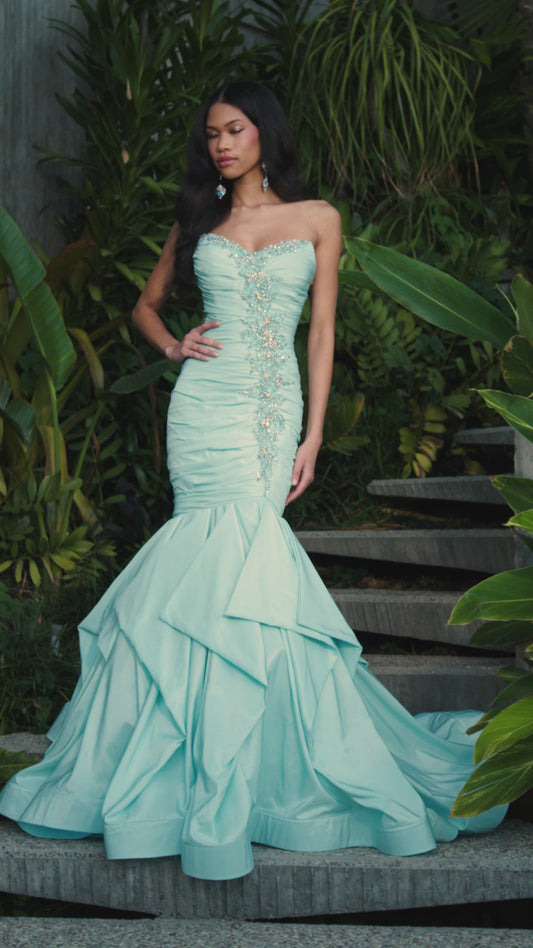Ashley Lauren Pageant Dress Formal Mermaid Gown 12301