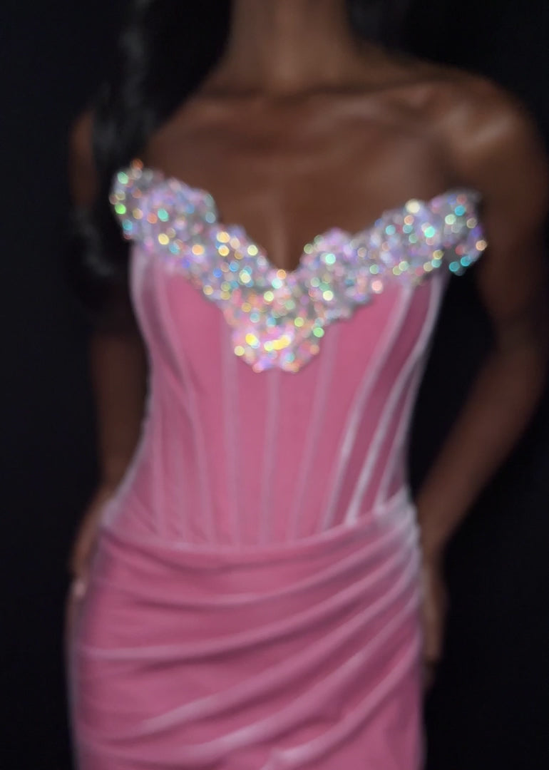 Ashley Lauren Style 12078 is a long prom dress designed for pageant and formal evening events. This elegant gown features Ashley Lauren's signature attention to fit and detail, creating a flattering silhouette that stands out on stage and in photos.

Available Colors: Black, Pink