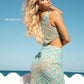 Primavera-Couture-3504-Nude-Turquoise-Cocktail-Dress-Back-Fitted-Short-Sequins-Homecoming-Dresses-Glass-Slipper-Formals-Lake-City-Florida