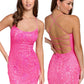 Primavera Couture 3816 Size 4 Pink Short Homecoming Dress