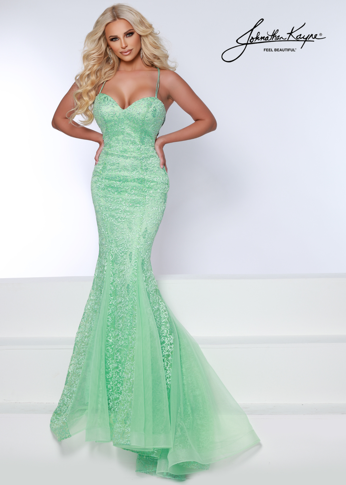 Make a grand entrance in this Johnathan Kayne 2644 Mermaid Lace Backless Dress. With a corset bodice and full-length skirt, you'll be ready to wow the crowd like never before! This stunning number is perfect for proms, pageants and other special occasions. Get ready to drop some jaws!  Size: 2  Color: Magenta