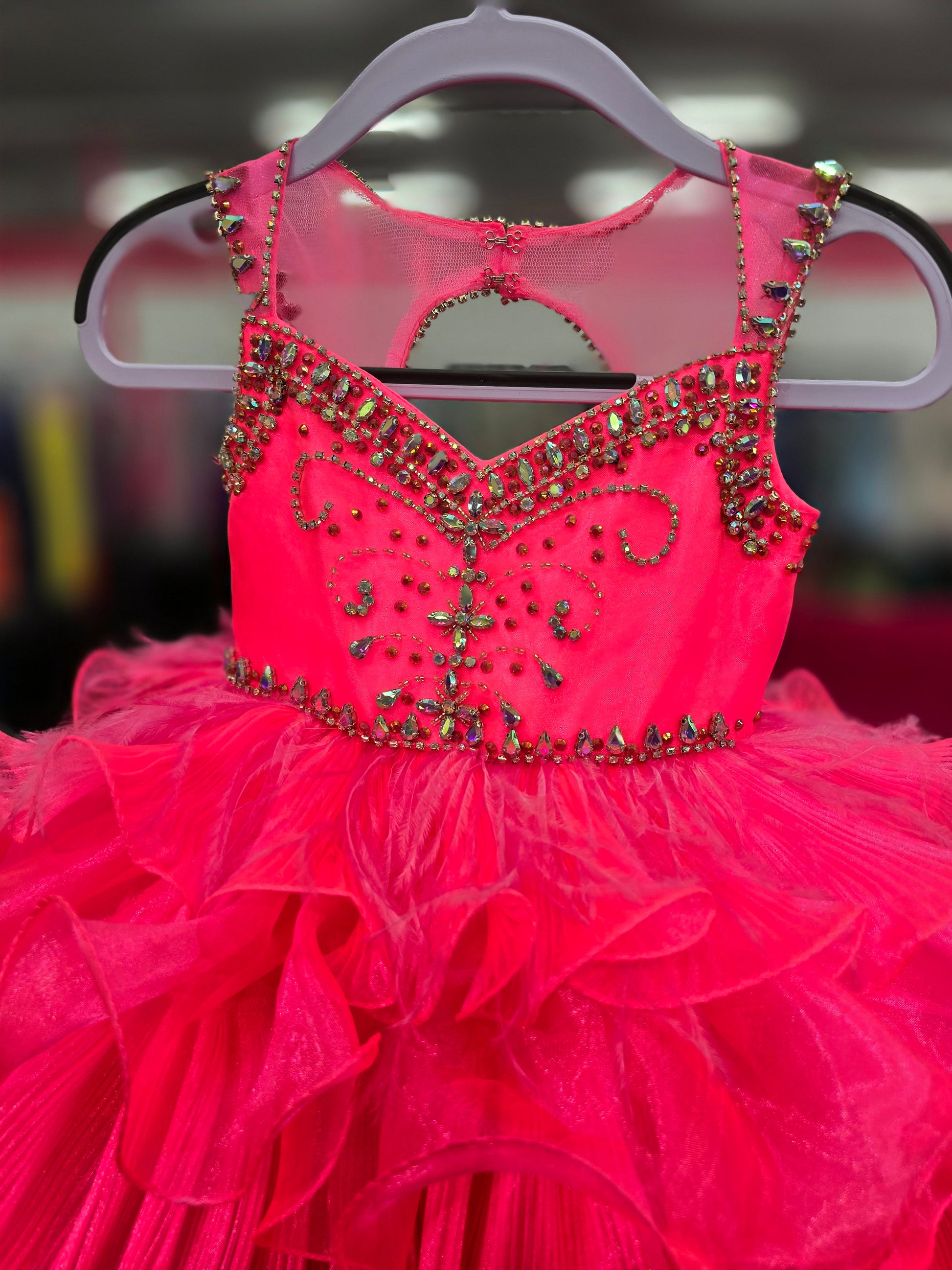 Sugar Kayne C202 Size 2T Girls Cupcake Pageant Dress