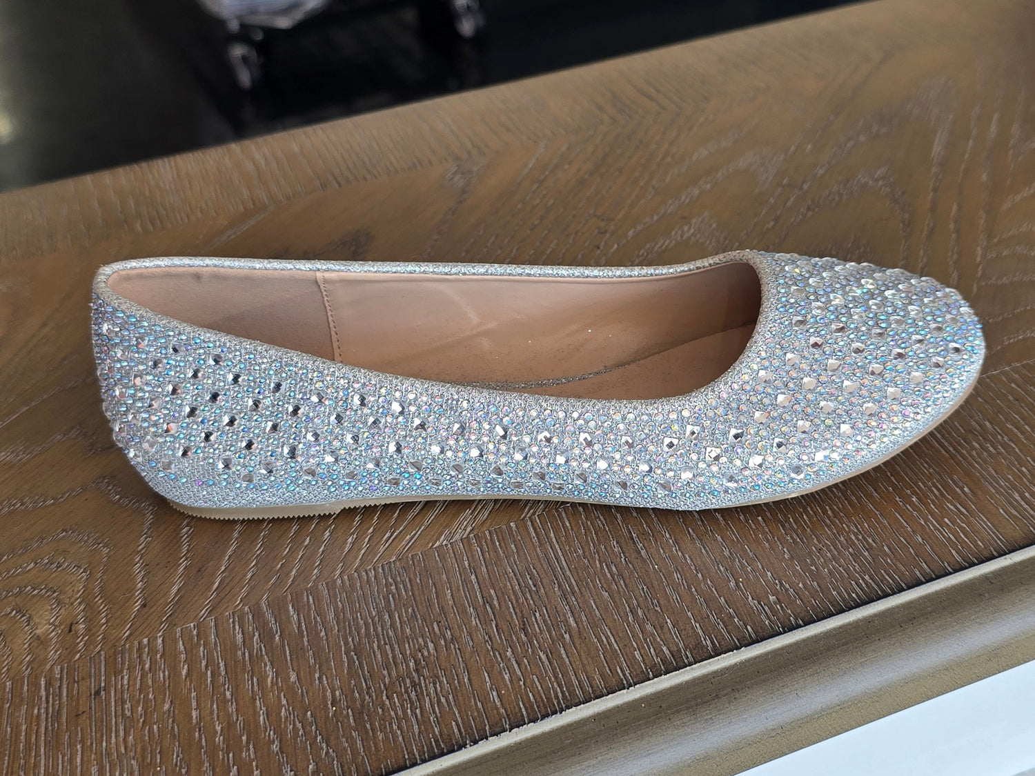 Your Party Shoes Hannah Crystal Embellished Ballet Flat Prom Pageant Formal Perfect For a night out at a special event with comfort &amp; Style!

Your Party Shoes - Hanna

