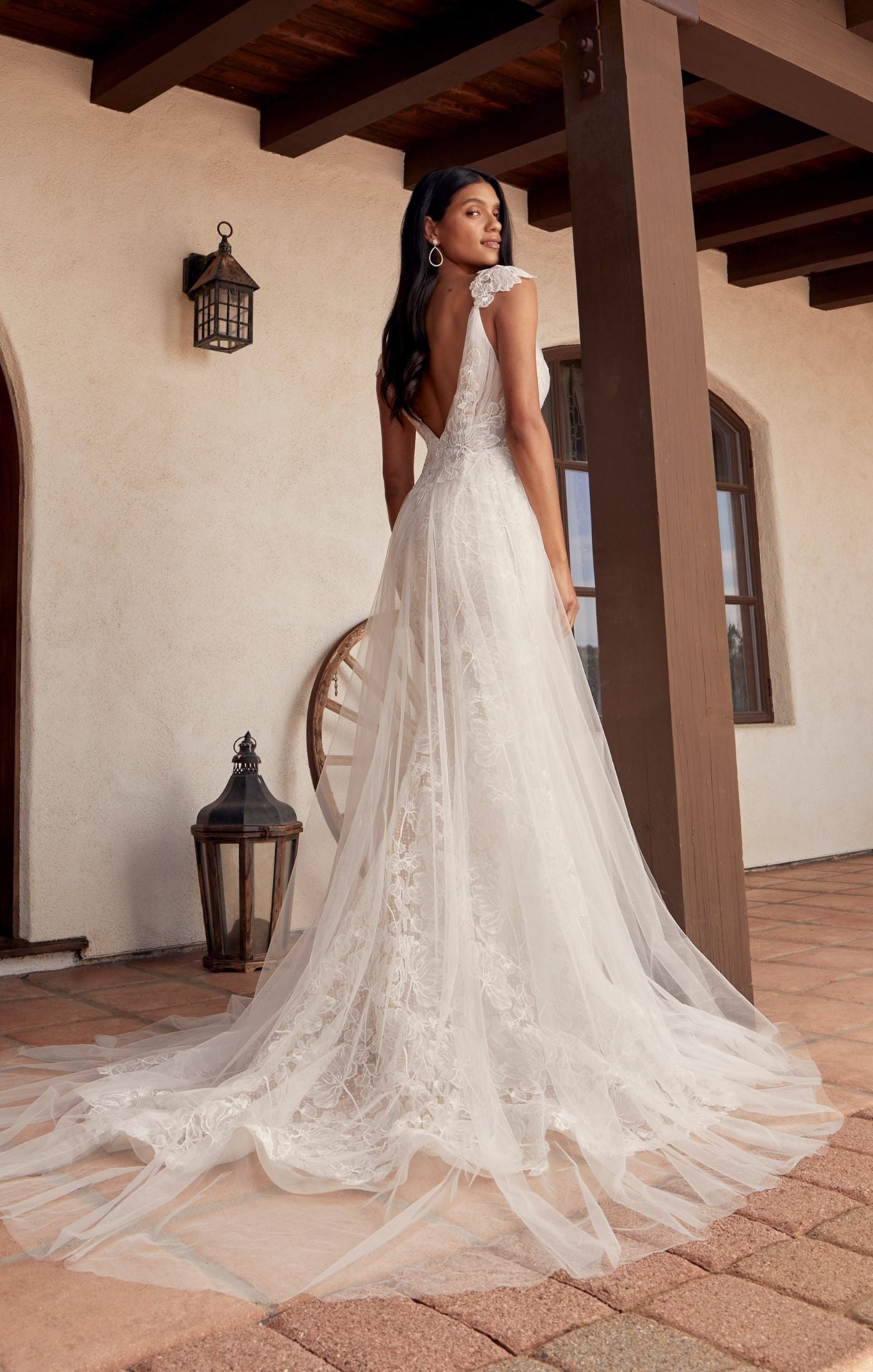 Casablanca Beloved BL436 Cayenne A-Line Detachable Off Shoulder Cap Sleeves Spaghetti Strap Semi-Illusion Bodice Vertical Pleated Tulle Floral Lace Casablanca Beloved BL436 Cayenne A-Line Detachable Off Shoulder Cap Sleeves Spaghetti Strap Semi-Illusion Bodice Vertical Pleated Tulle Floral Lace