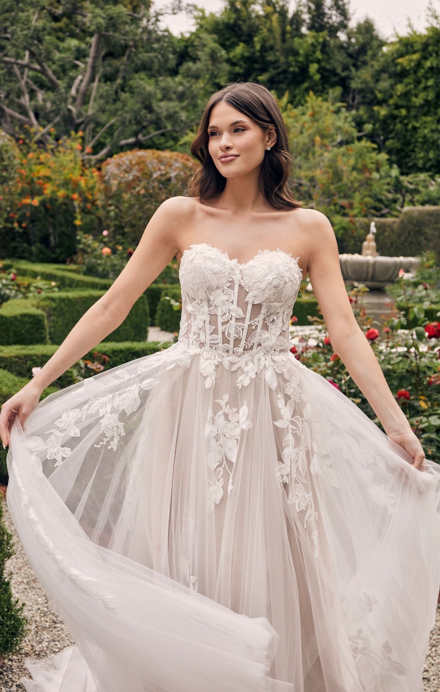 Wedding Dress Fun Flowy Dresses Casablanca Bridal 2537 Adalaide A