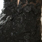 Nox Anabel E719 Short fitted 3d Lace Shimmer Homecoming Dress Sheer Cocktail Gown   Sizes: 00-16  Colors: Black, Lilac