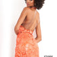 Jovani-04189-tangerine-cocktail-dress-lace-halter-backless-6-560x902Jovani 04189 is a short fitted sequin lace cocktail dress. Featuring a deep V halter neckline and a sheer fitted bodice. This homecoming gown is covered in petite sequin lace. Great Formal evening gown for Prom, Pageants, Homecoming & any formal or semi formal event! Great sexy wedding reception dress in White!  Available Sizes: 00,0,2,4,6,8,10,12,14,16,18,20,22,24  Available Colors: Magenta, Tangerine, White, Black, Neon Pink, Turquoise