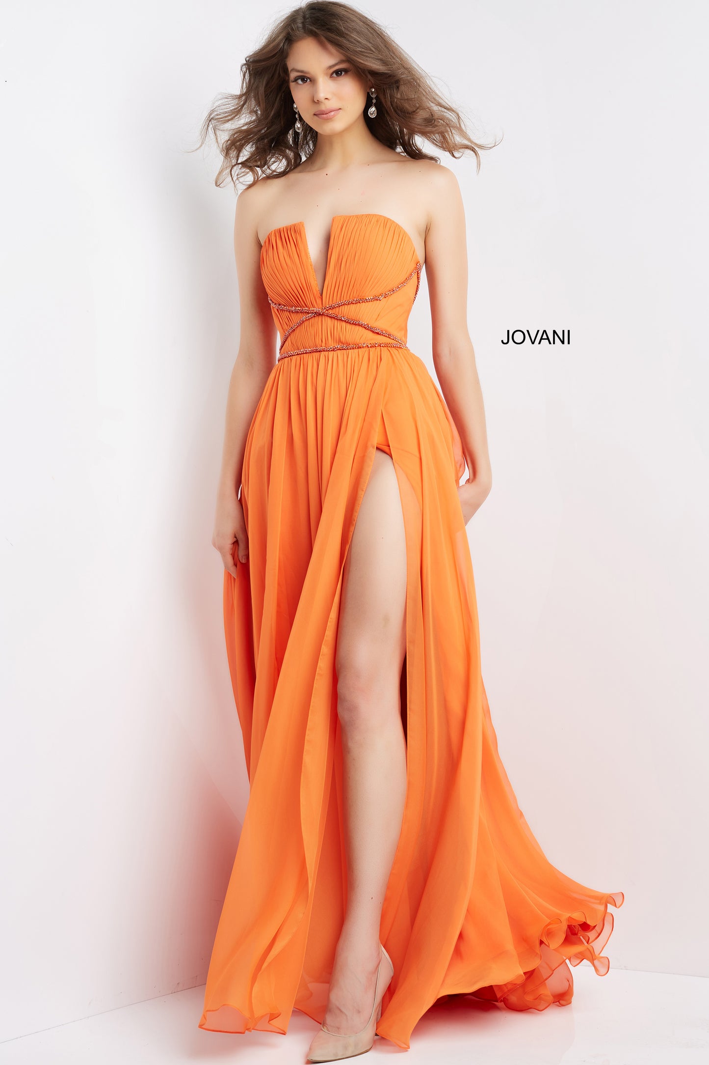 Jovani 05971 Long A Line Prom Dress Evening Gown