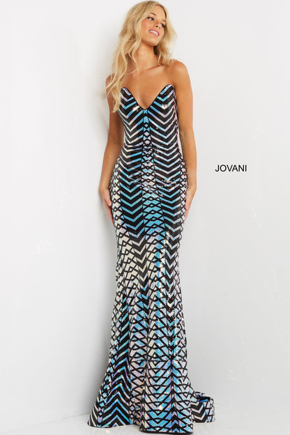 Jovani 07285 Long Straight Prom Pageant Gown