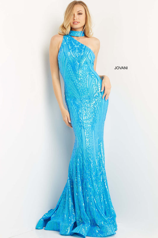 Jovani 08338 Long Mermaid Prom Pageant Gown