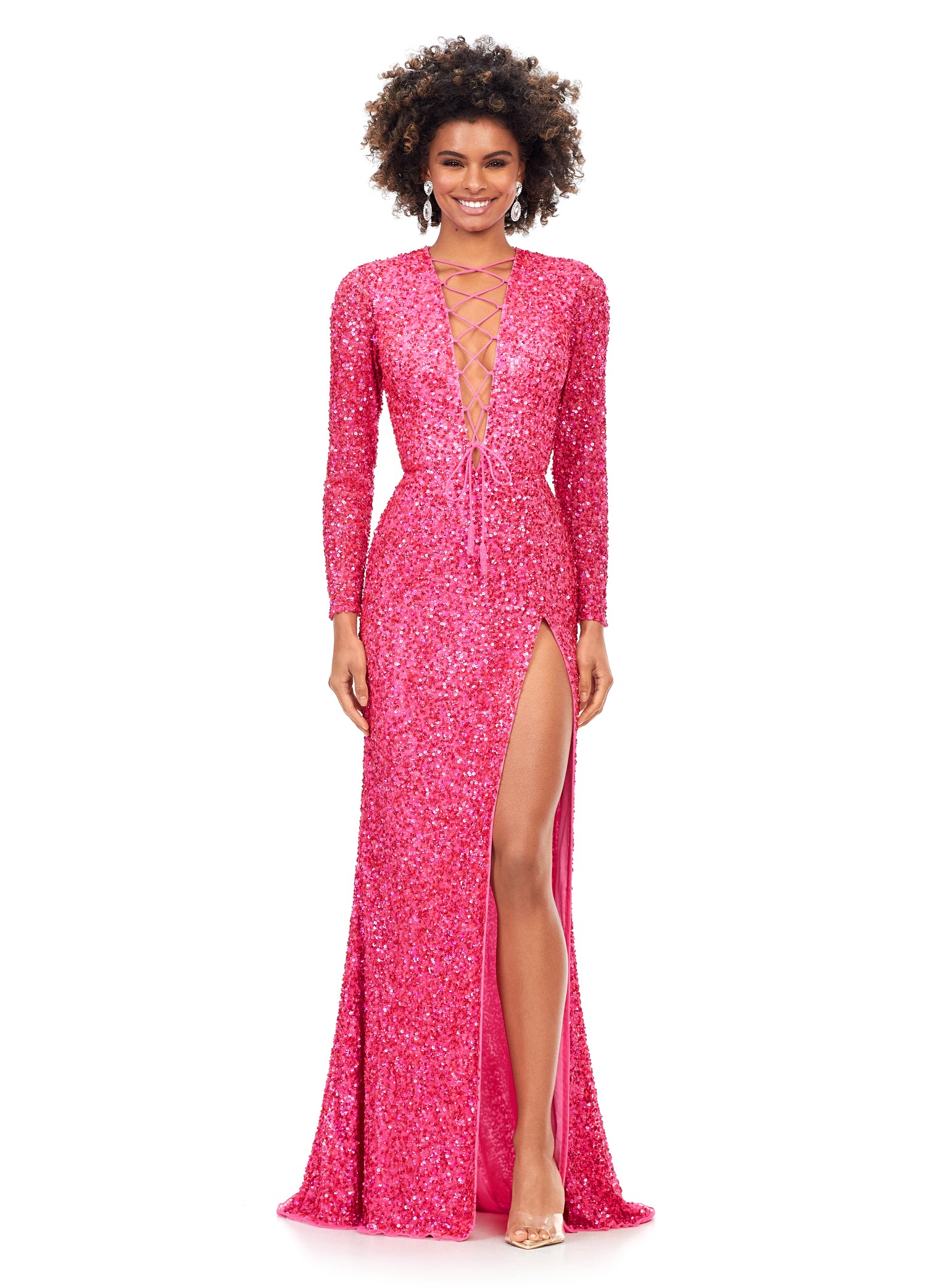 chinese dress ladies Dusty Rose Lace Long Sleeve Dress