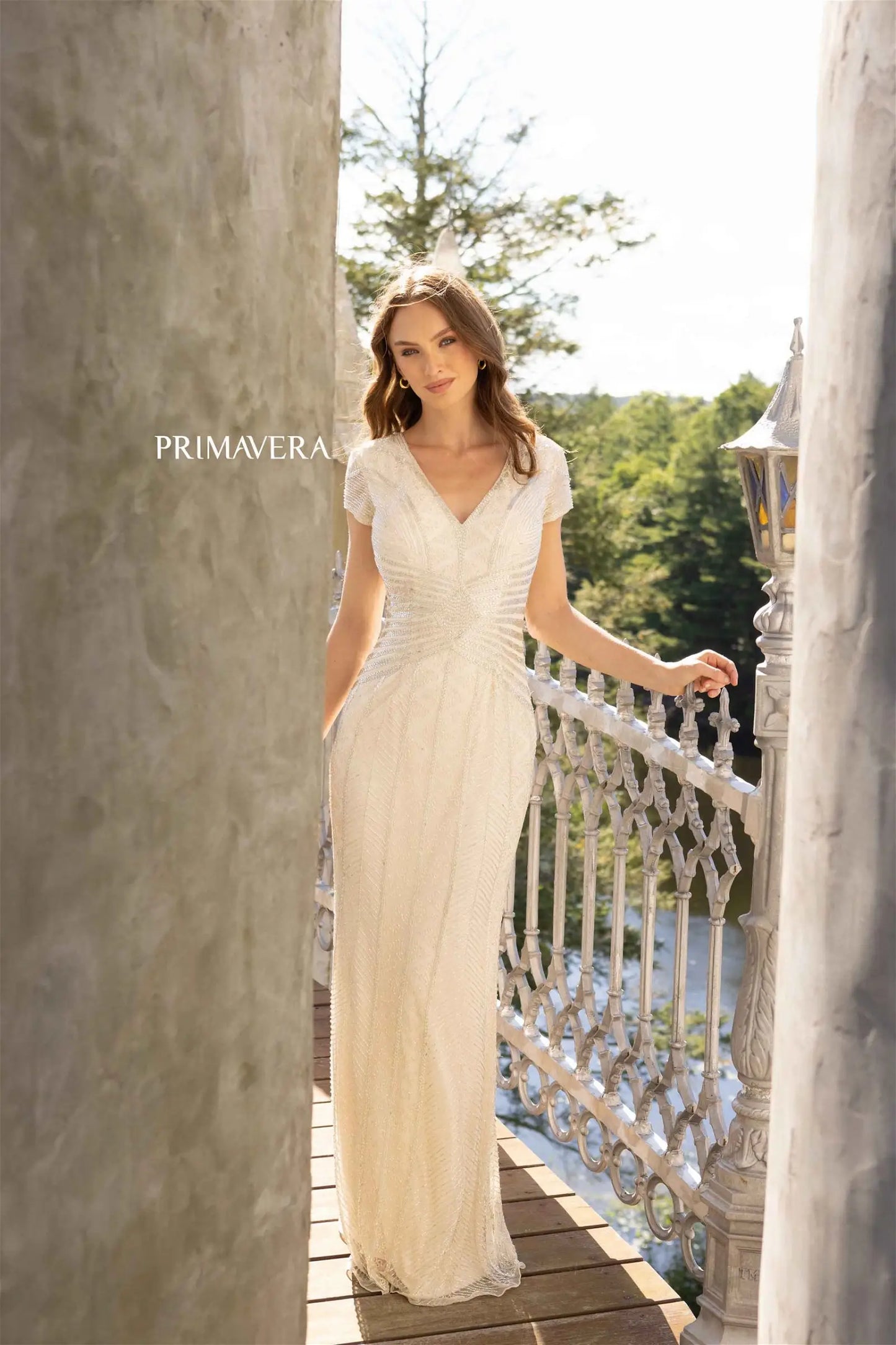 Primavera Couture 12037 Prom Dress Long Beaded Dress. This gown here has a nice design on it. 