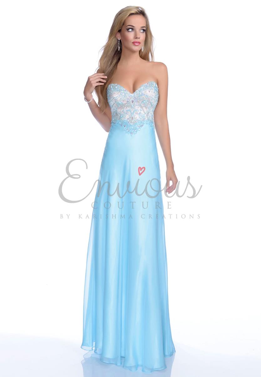 Envious Couture 16104 Sizes 8, 14 turquoise prom dress