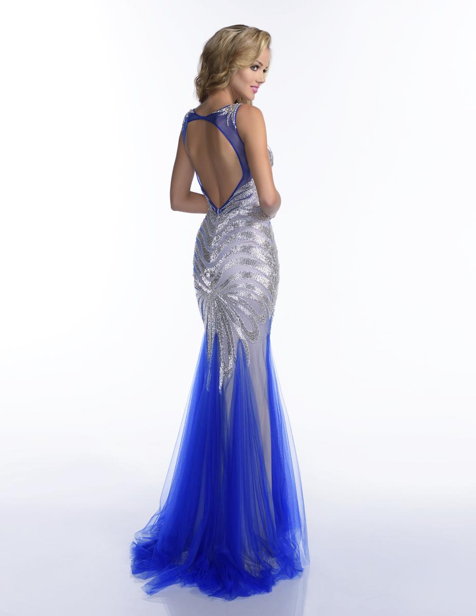 Envious couture 16250 mermaid pageant dress in Royal Blue size 2