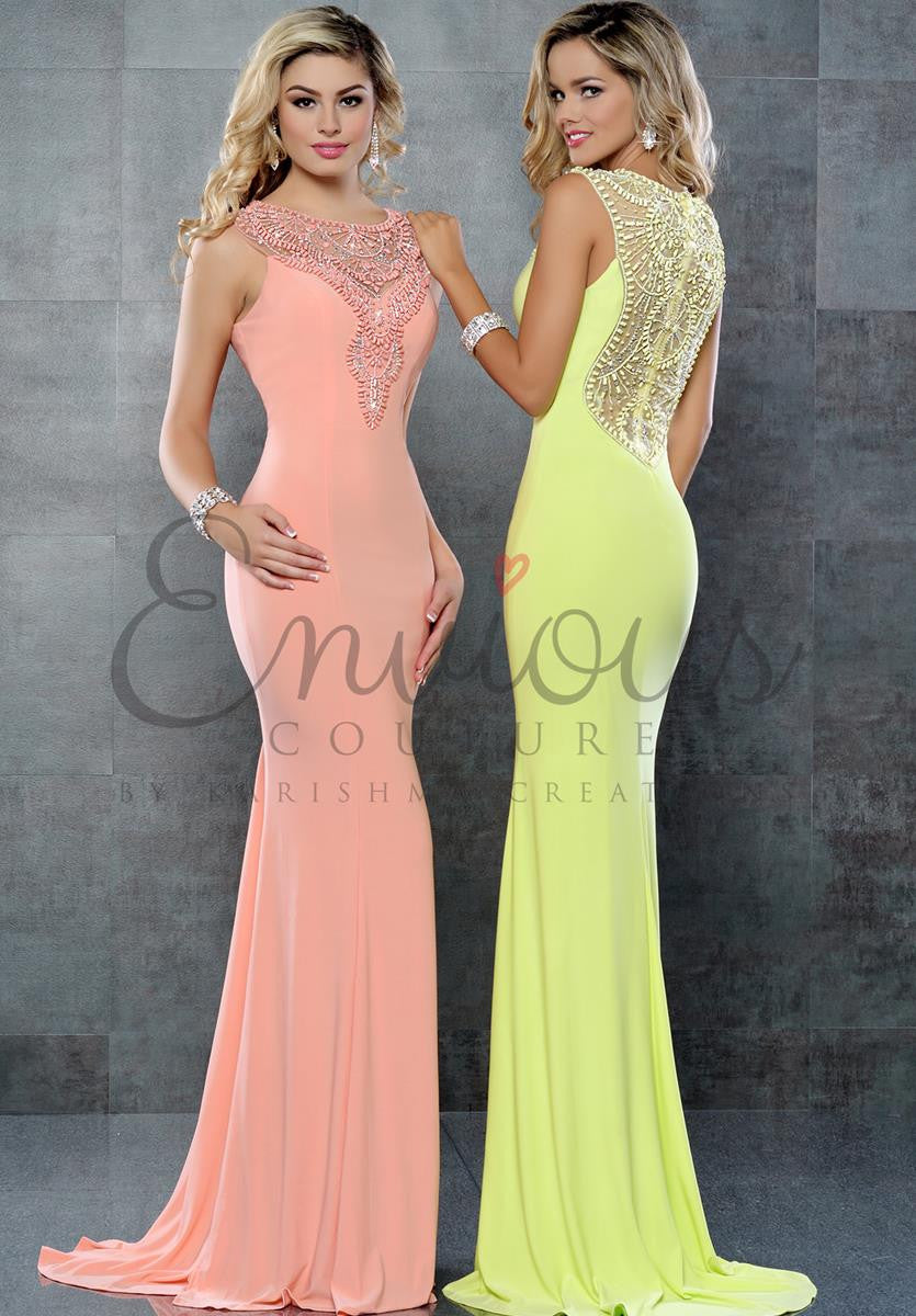 Envious Couture 17223 prom dress stretch evening gown in Blush size 0 prom dress pageant