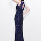 Primavera Couture 1736 Size 16 Midnight  Prom Dress Pageant Gown