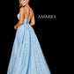 Amarra 20001 A Line Corset Prom Dress Ballgown Pockets Formal Gown Lace V Neck  Embrace your inner Cinderella on prom night, with a blue gown that’s sure to turn heads. Embellished with soft lace appliques, Style 20001 is feminine and sexy. Give in to your flirty side with a fitted V neckline bodice, lace straps and a lace up back. ● Made with quality lace and tulle for a luxurious high-fashion finish ● Available in black, bright pink, ivory, light blue, lilac, red, wine, yellow