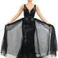 Marc Defang 8023 Layered Organza Prom Pageant Overskirt Fun Fashion Shimmer