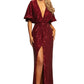 Johnathan Kayne 2015 is a sequin Prom Dress, Formal Evening Wear Gown, Party Dress & Semi Formal Dress.  This Sequin Embellished Gown Features A Deep V Neck with draping sleeves and a ruched bodice for a curvy fit. Slit in the front level with the deep neckline. Great Sophisticated wedding dress in white or Fun Modern Prom Dress in Mermaid!