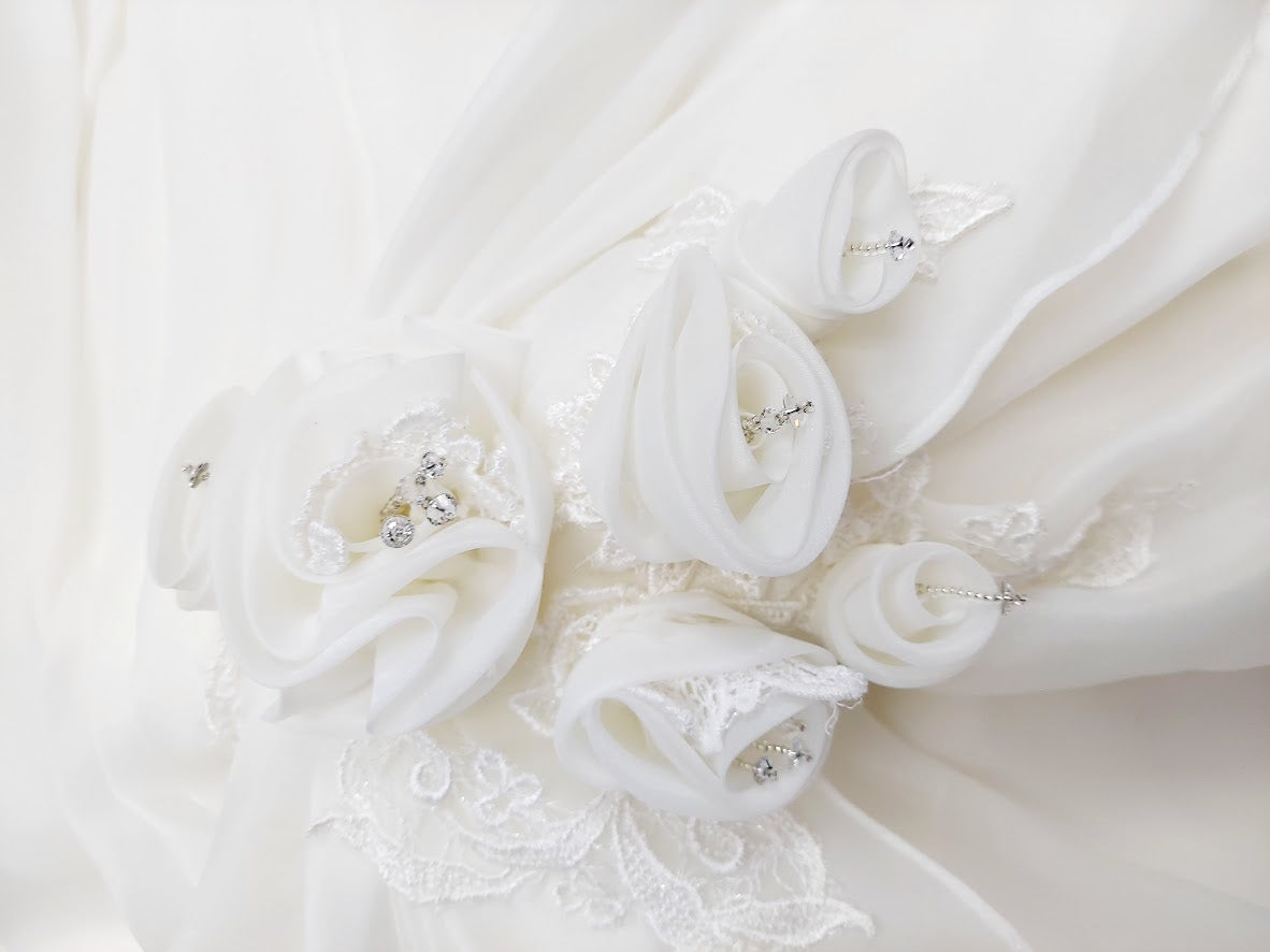 Impression Bridal Gown 10068 Size 28 Ivory Wedding Dress Ballgown One Shoulder