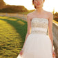 Casablanca Bridal 2052 size 6 Ivory pickups wedding dress ballgown Strapless