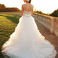 Casablanca Bridal 2052 size 6 Ivory pickups wedding dress ballgown Strapless