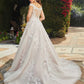 Casablanca Bridal 2406 EVELINA Off the shoulder wedding dress ballgown Bridal Gown. Modern-feminine-chic never looked better than Style 2406 Evelina by Casablanca Bridal. Bold and soft all at once, this classic ballgown wedding dress features a breathtaking sweetheart neckline and off-shoulder sleeves, delicately covered in blooming 3D floral lace. An illusion keyhole back opens up to frame a dreamy row of buttons,