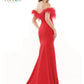 Colors Dress 2663 Long Fitted Feather off the Shoulder Formal Prom Dress Slit Pageant Gown   Sizes: 2-24  Colors: Black, Red, Royal, White, Light Blue, Hot Pink