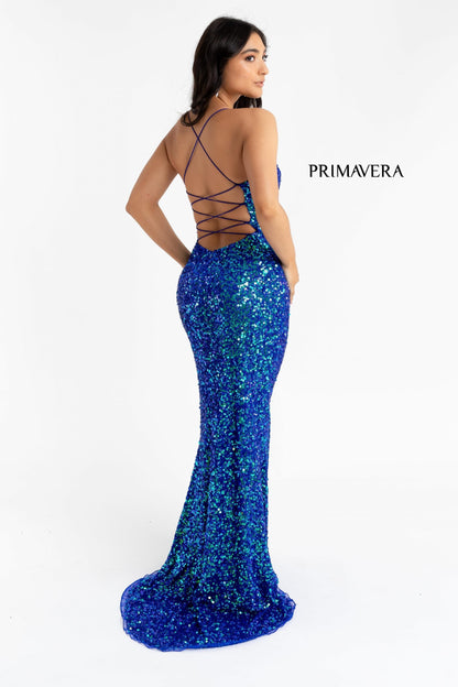 Primavera Couture 3290 Size 2,6,8 Lilac Prom Dress Sequins Backless